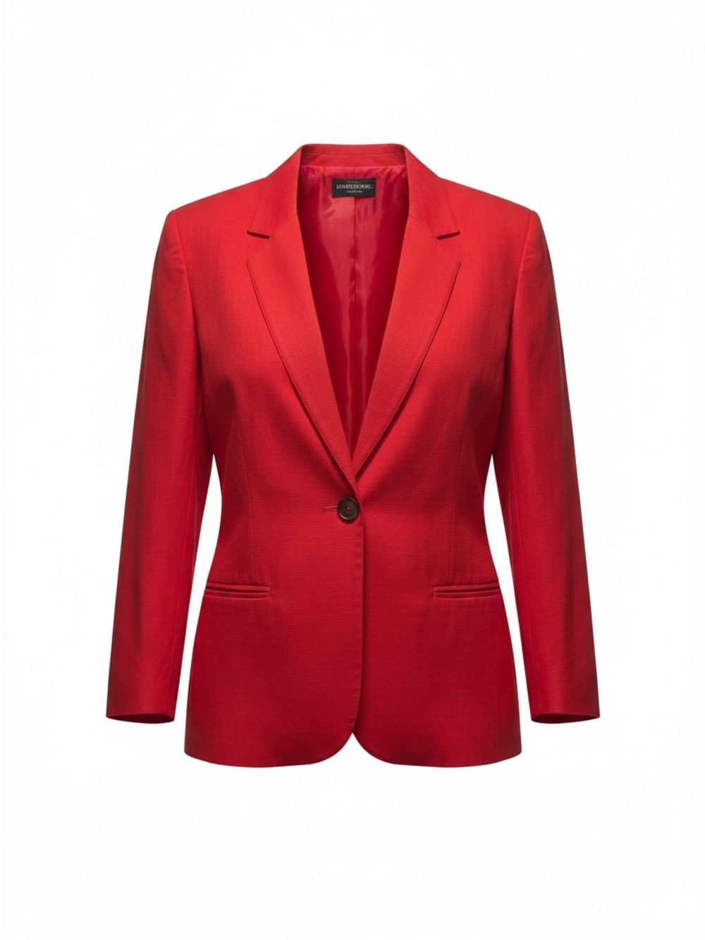 Requirements Bold Red Single-Button Women's Blazer